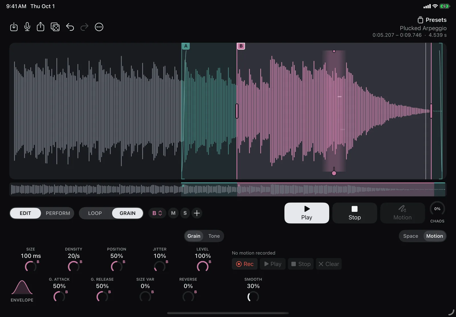 Grainfold on iPad